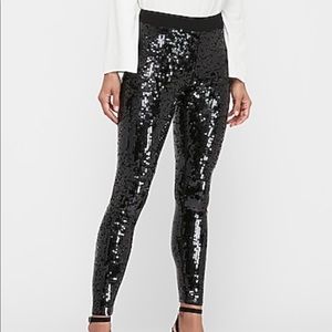 Express High Waisted Sequin Leggings